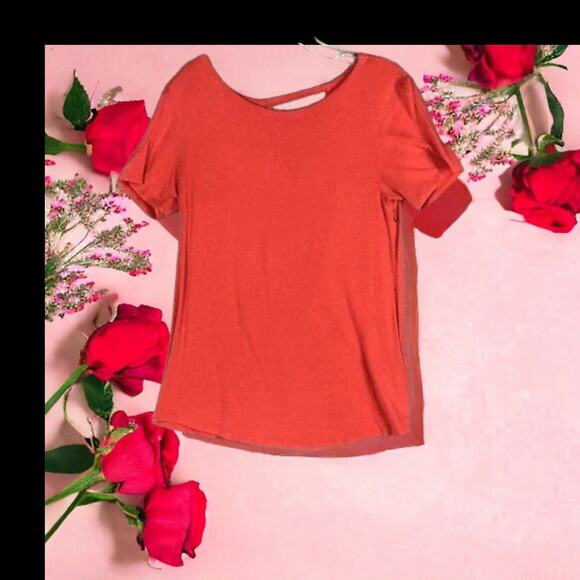 Dear John Women’s Top Small Pink Short Sleeve Stretch Pullover Tee NWOT - Picture 1 of 11